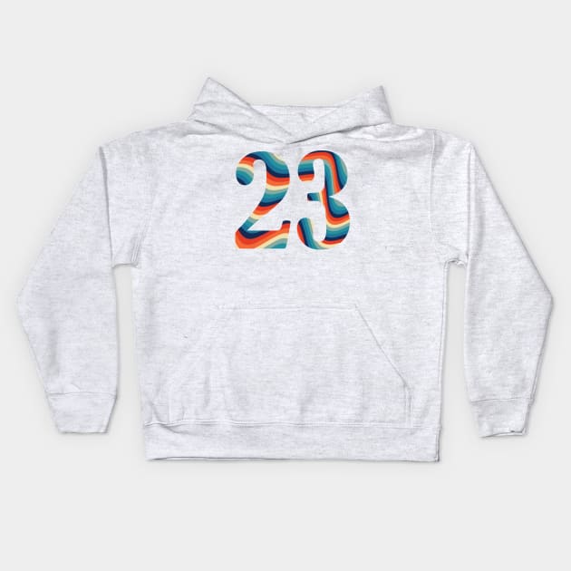 23 Retro 2 Kids Hoodie by n23tees